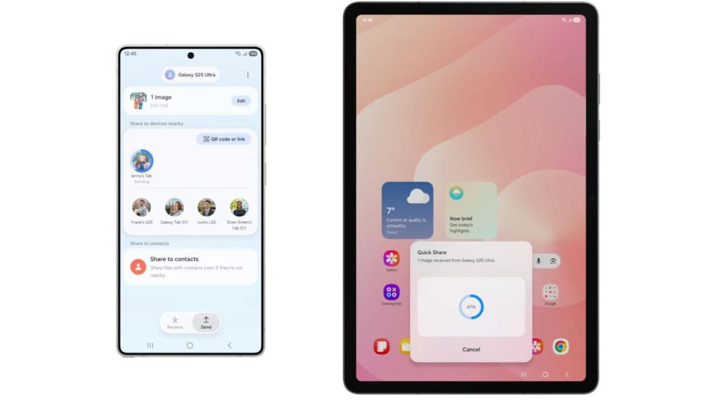 Quick Share en One UI 8.5