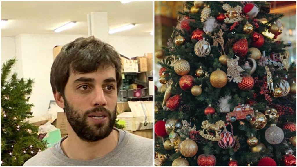 Gabriel Cañadas, encargado de B&M Árboles de Navidad.