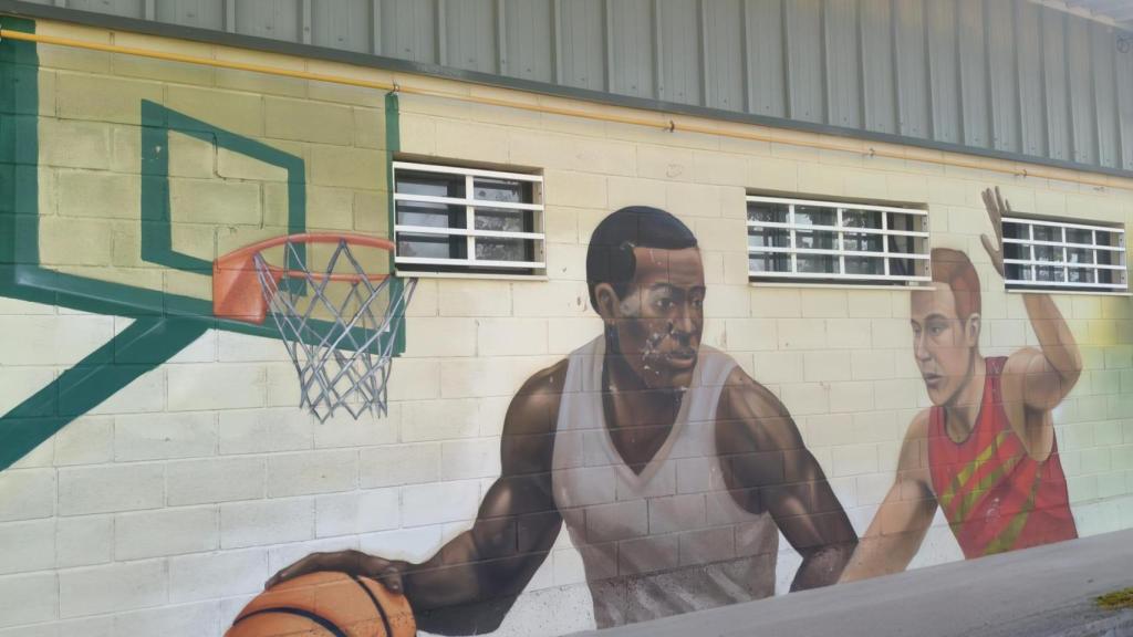 Uno de los dibujos que contiene el nuevo mural.