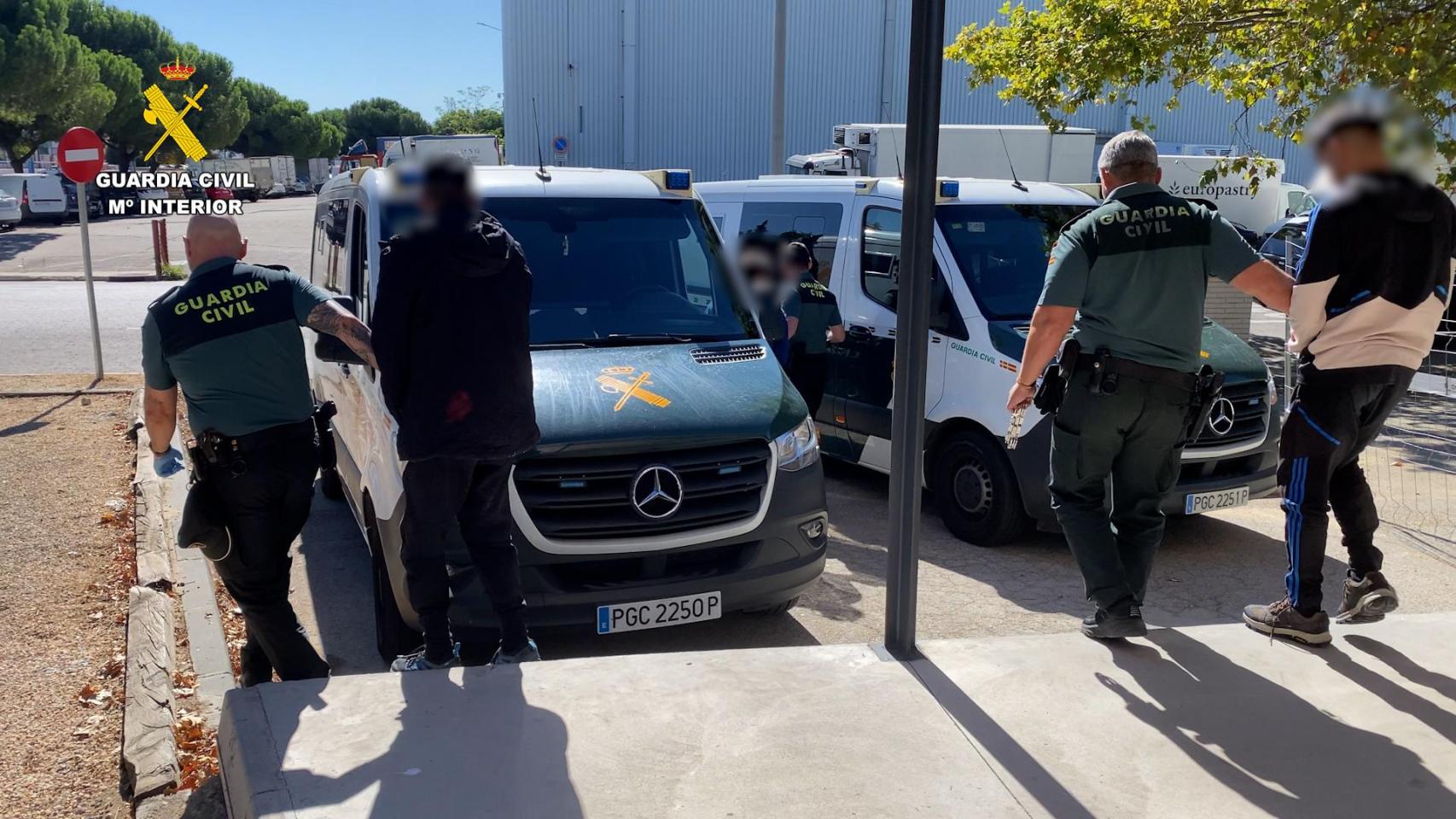 Imagen de los detenidos en la operación Hispan.