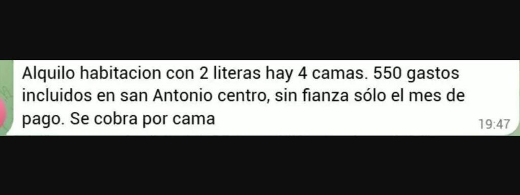 Anuncio de Telegram.