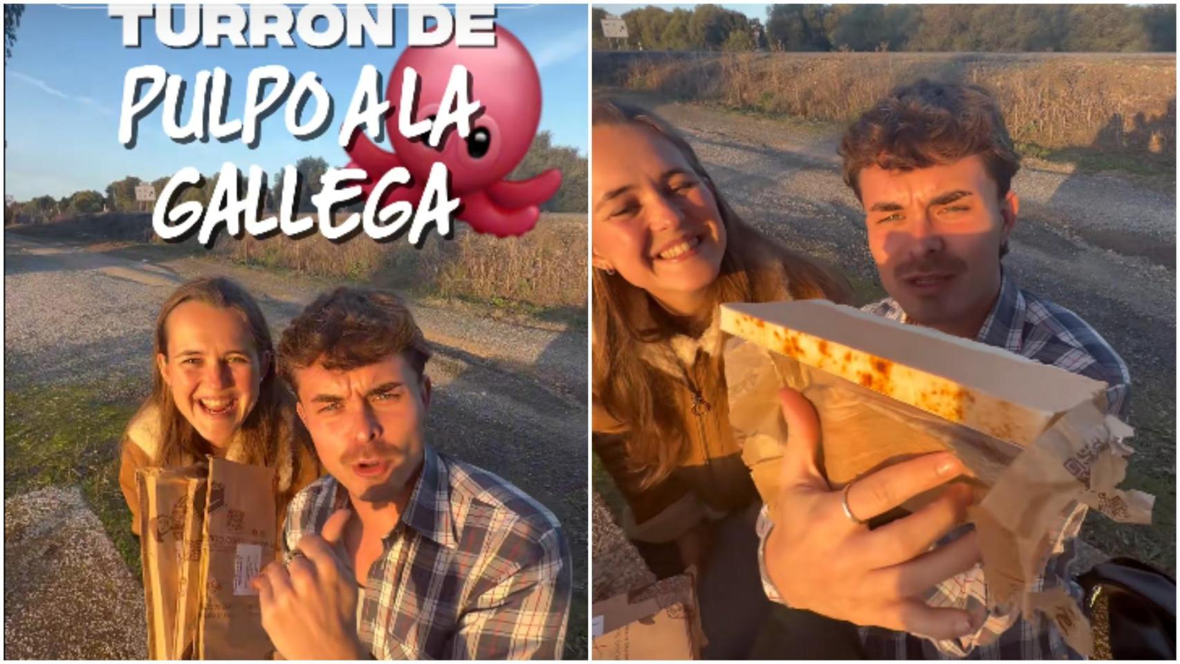 Dos andaluces prueban el turrón de pulpo a la gallega y no se cortan: No está malo del todo, ¿no?
