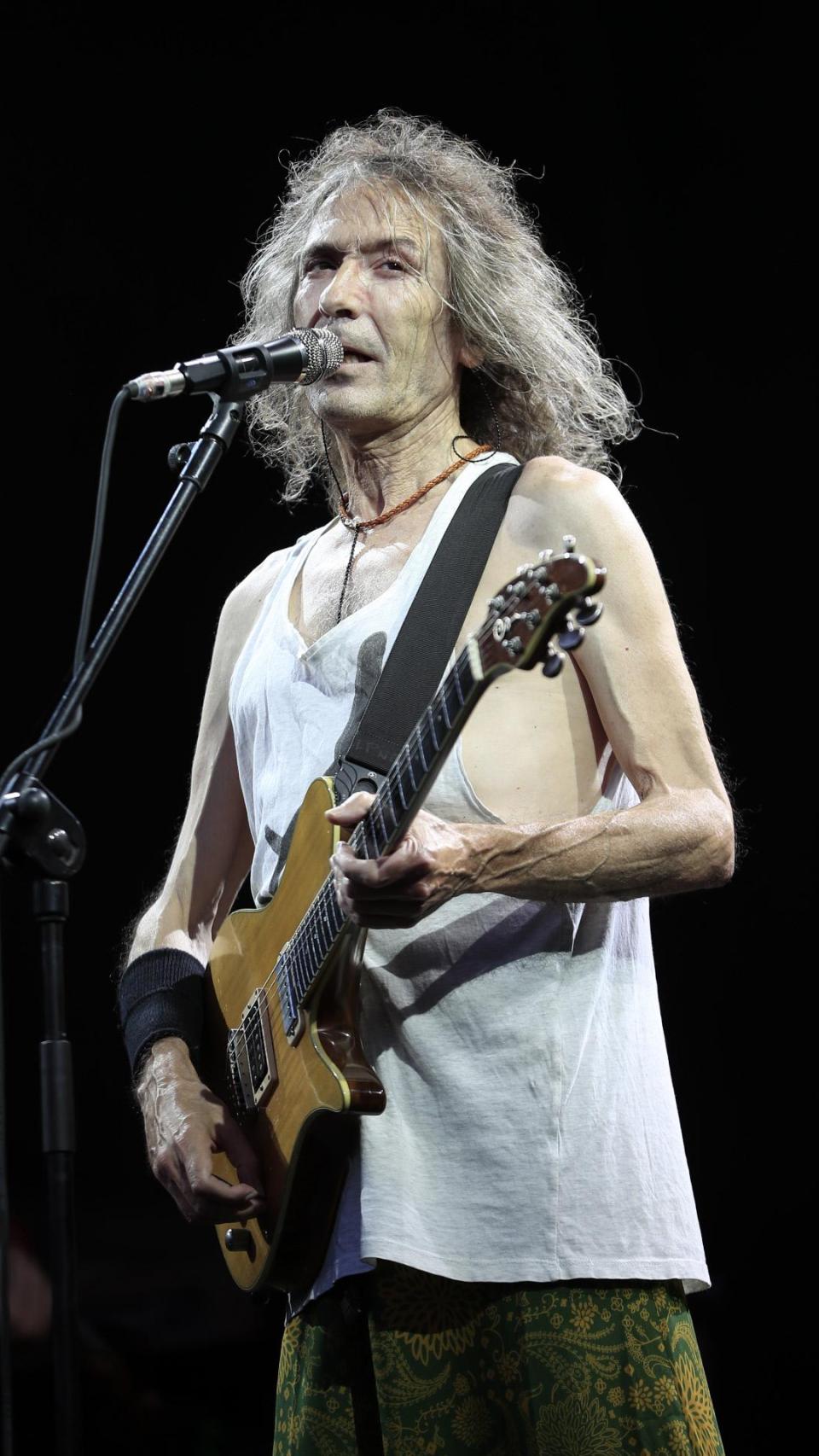 El artista, durante uno de sus recitales.