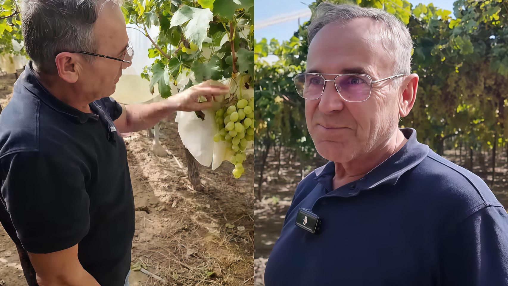 Alfredo, dueño de la empresa Uvas Monterol