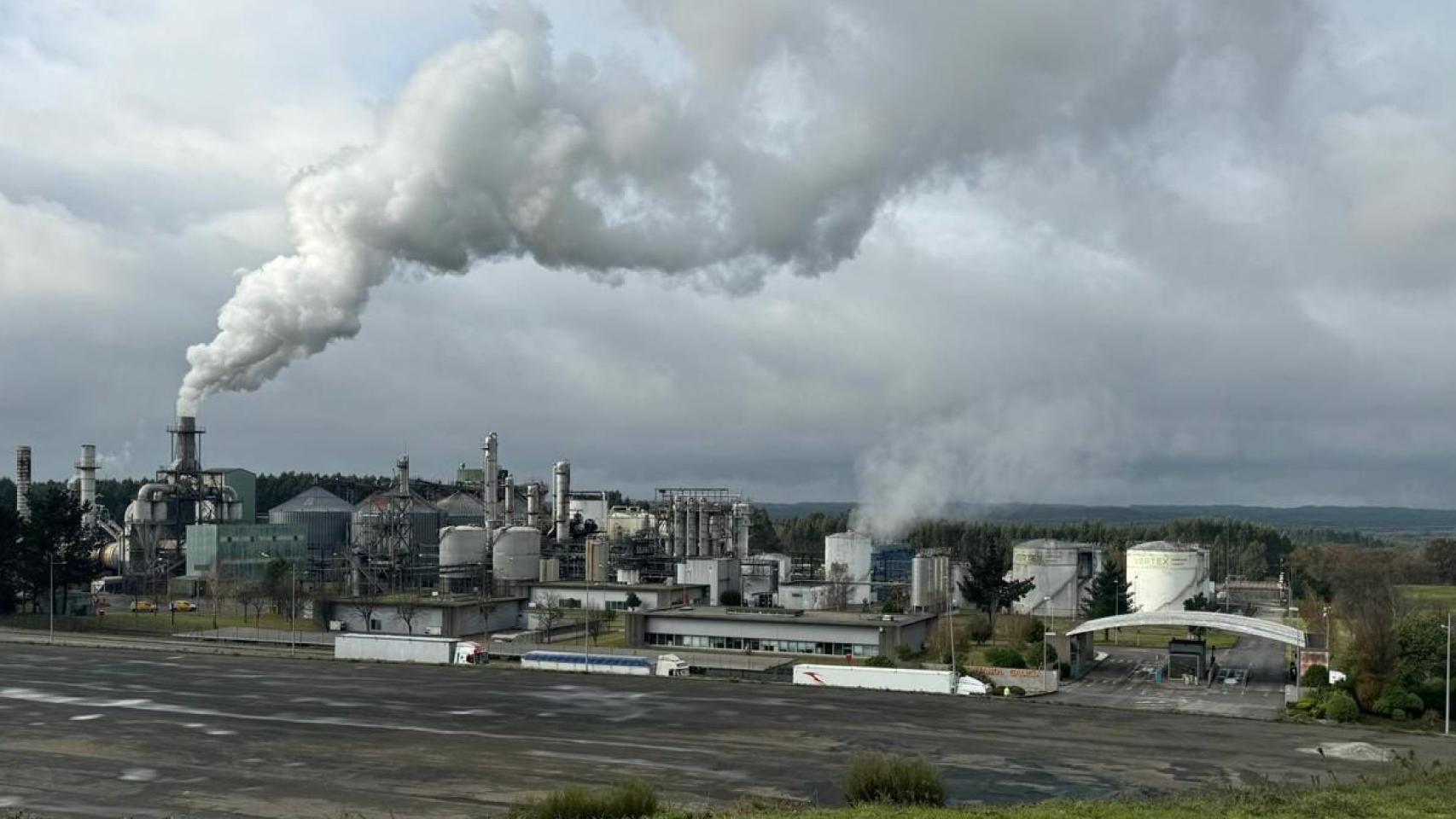 Instalaciones de Bioetanol Galicia en el polígono de Teixeiro.