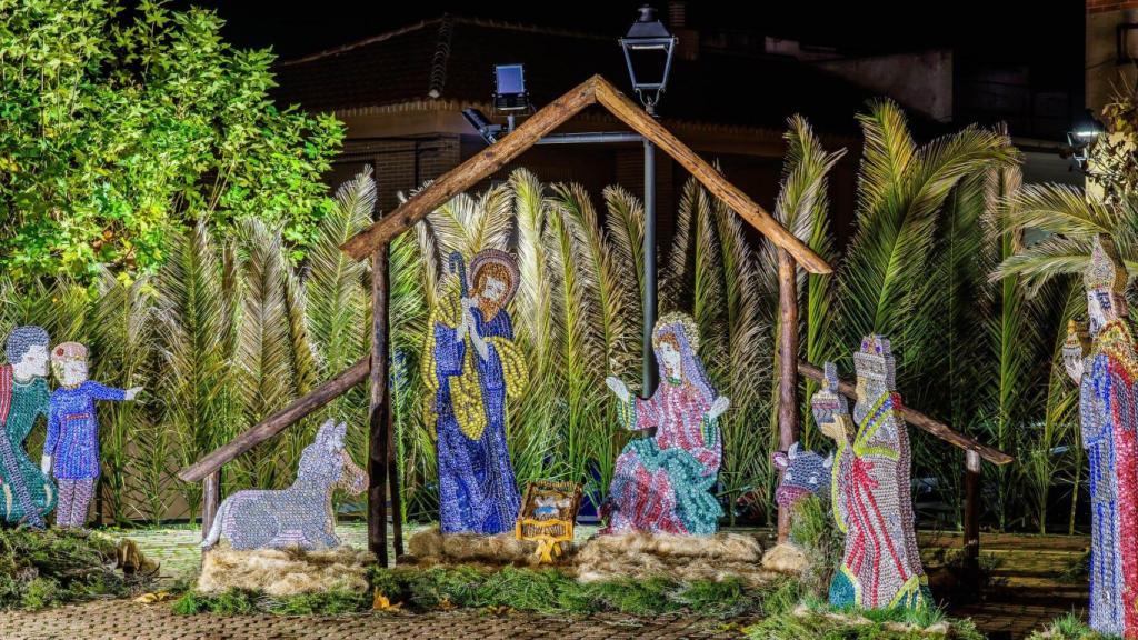 Belén de chapas de Argamasilla de Calatrava.