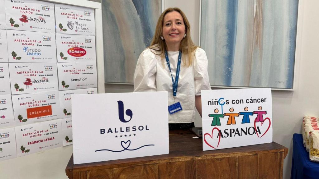 Sonia Martínez en el 'Rastrillo de la ilusión'