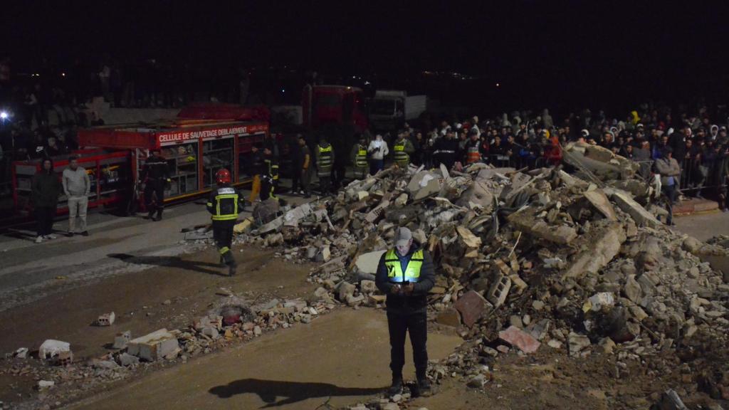 Otra imagen de uno de los edificios de Fez derrumbados.
