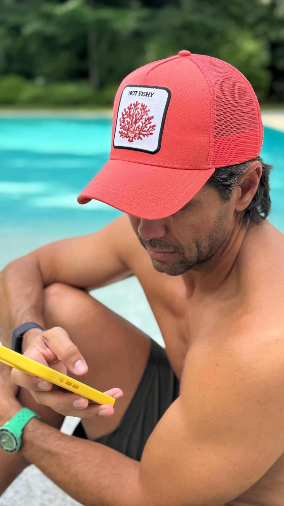 Fernando Verdasco, con una gorra de Cocowi Brands el pasado mes de julio.