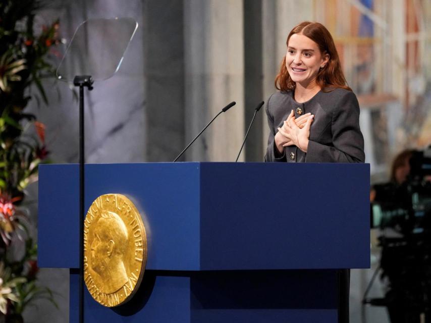 Ana Corina Sosa Machado en un momento de su discurso.