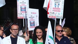 Manifestación contra el Estatuto Marco en Ponferrada