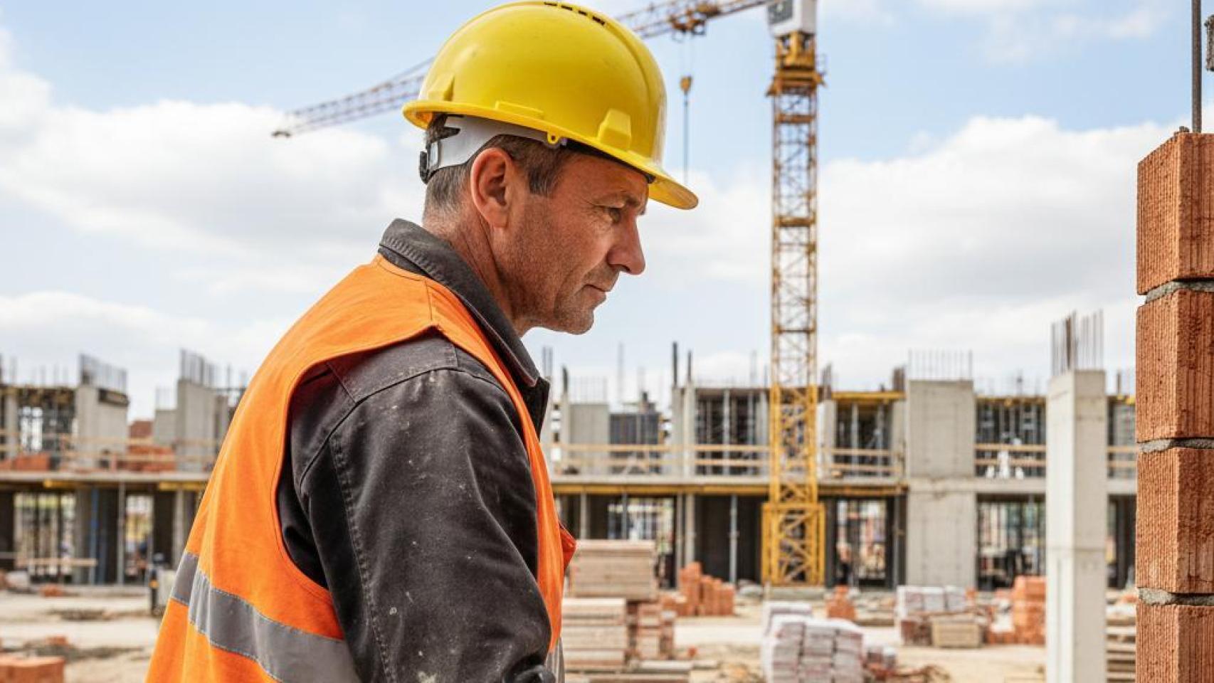 Imagen de un albañil.