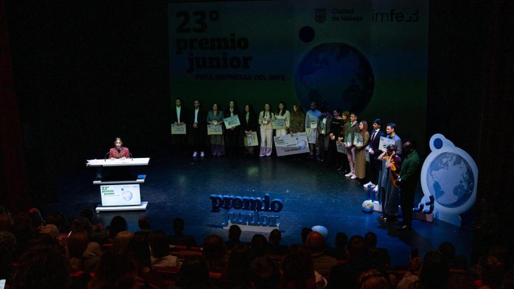 Un momento de la gala celebrada en el teatro Echegaray.