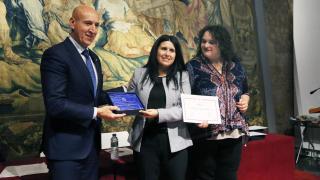 El alcalde de León, José Antonio Diez, durante el reconocimiento a la labor voluntaria de San Juan de Dios y Belén Arén, este miércoles