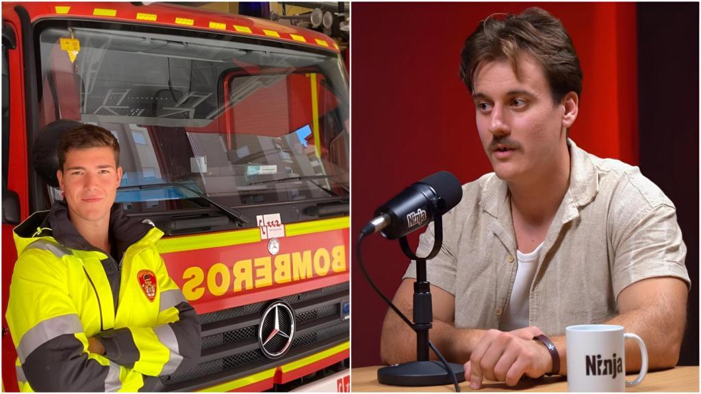 Alberto, bombero de AENA en Menorca.