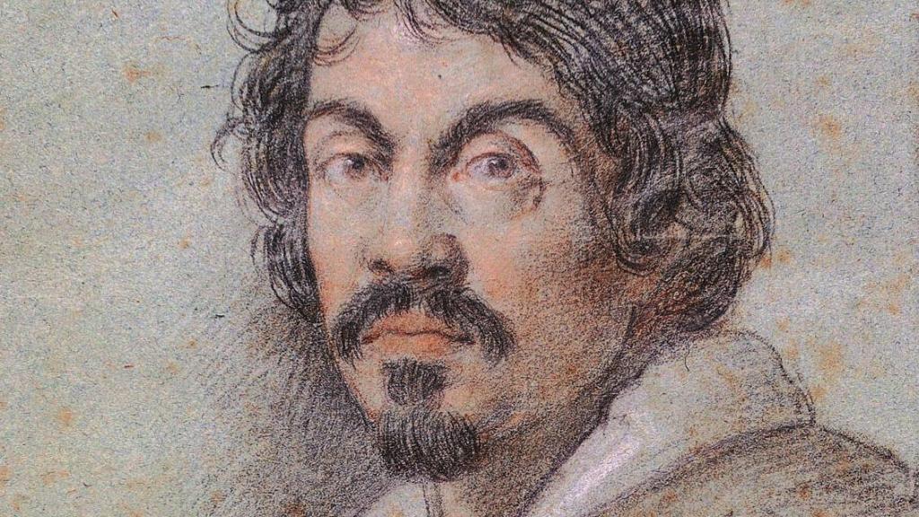 Retrato de Caravaggio por Ottavio Leoni, h. 1621