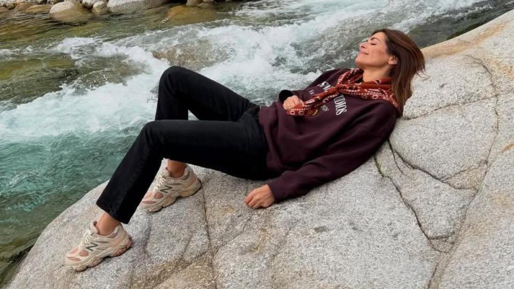 Nuria Roca con zapatillas New Balance