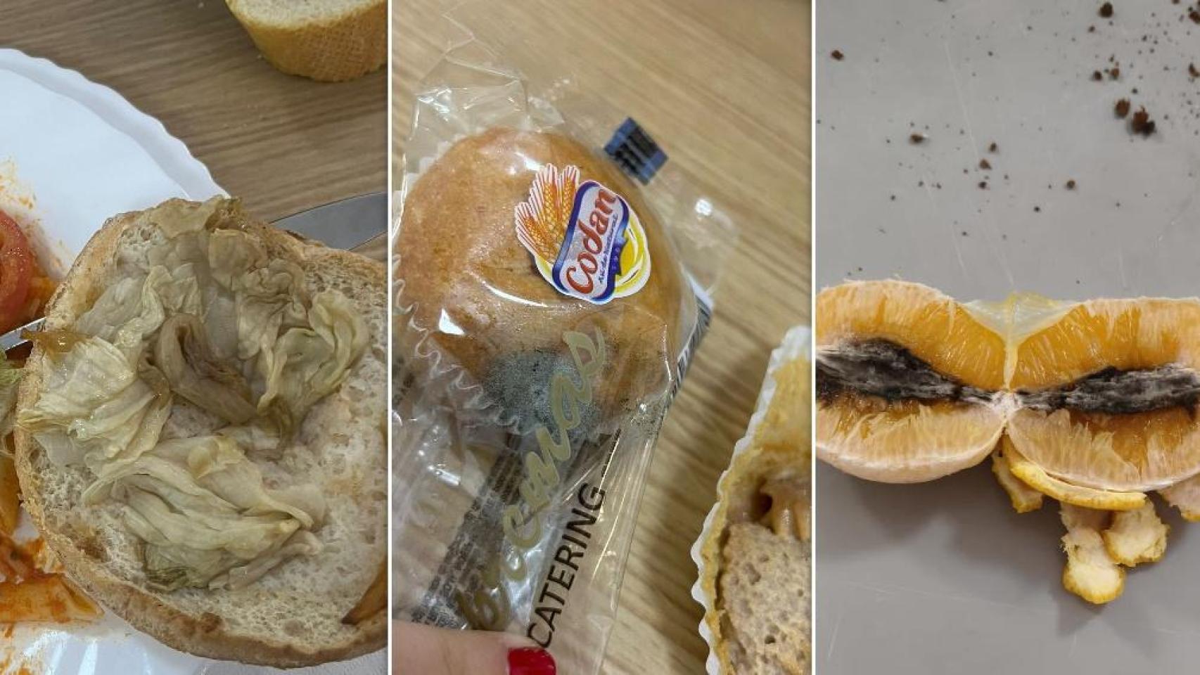 Comida insalubre servida en el centro La Santa Espina de Valladolid