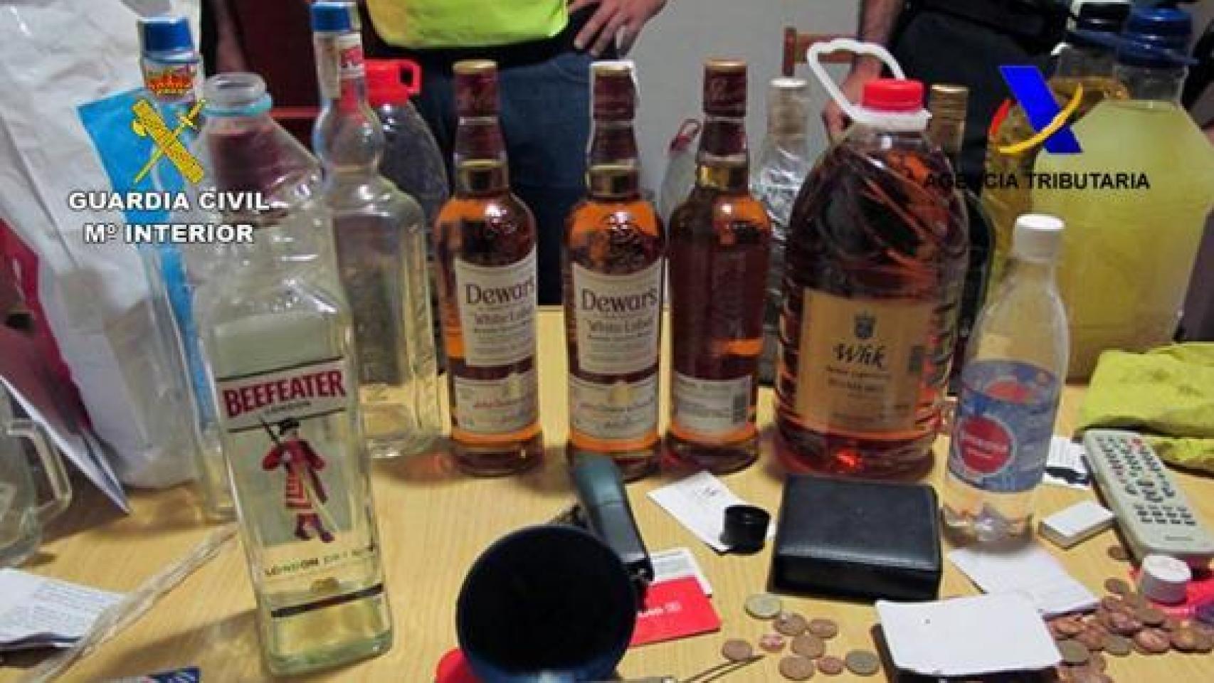 Operación contra el alcohol ilegal.