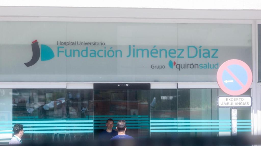 Entrada del Hospital Universitario Fundación Jiménez Díaz