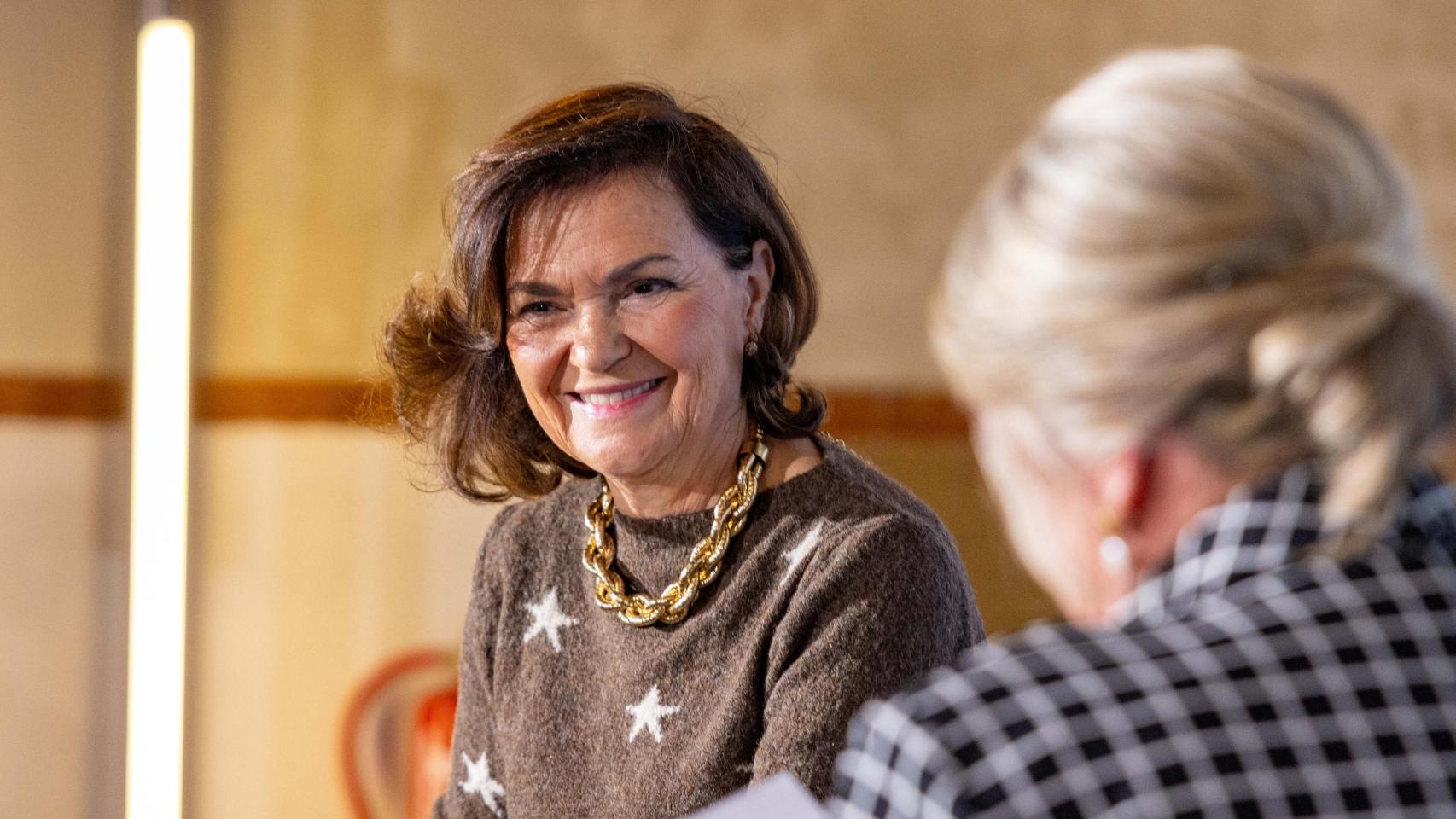 Carmen Calvo ha sido entrevistada por Esther Esteban.