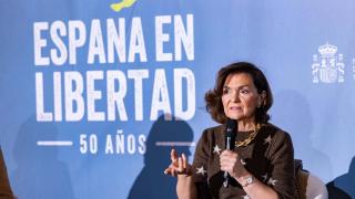 Carmen Calvo ha sido entrevistada por Esther Esteban.