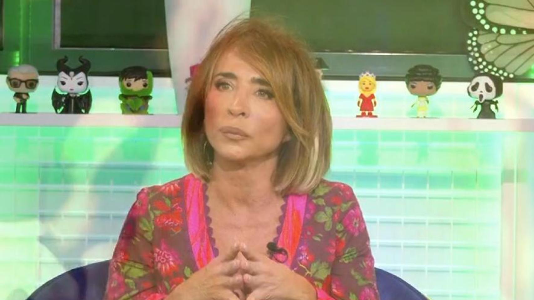 María Patiño con llamas de fuego sobre su imagen en 'No somos nadie'