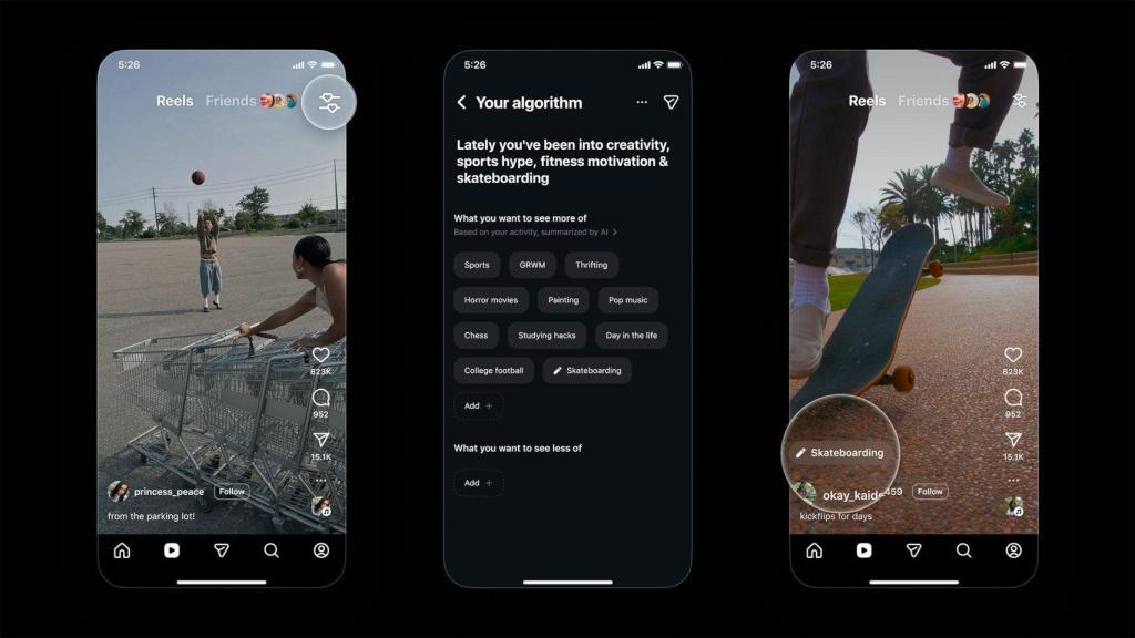 Personalización del algoritmo de Instagram