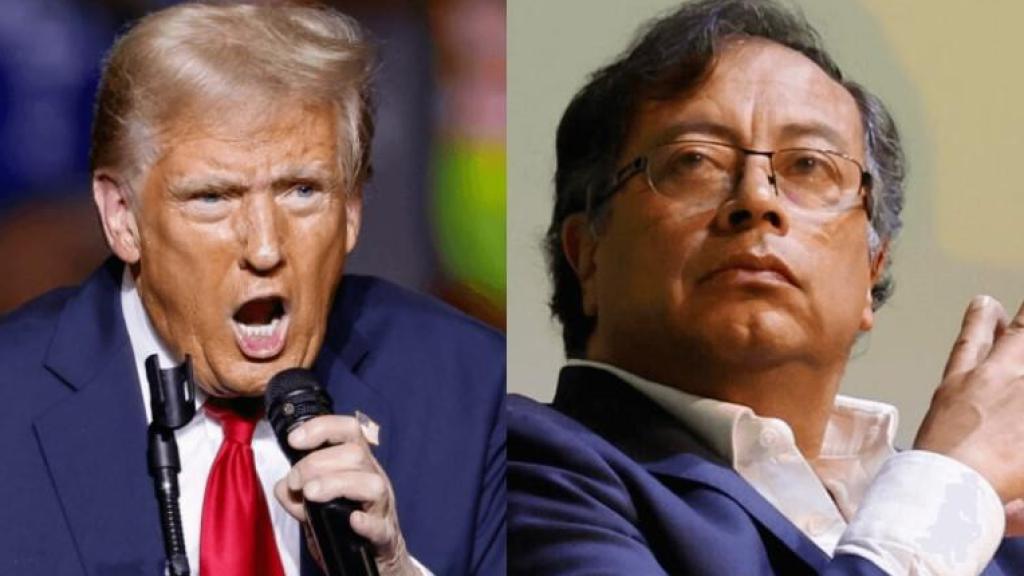Donald Trump y Gustavo Petro.
