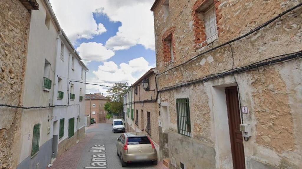 Imagen de la calle Solana Alta de Mondéjar (Guadalajara).