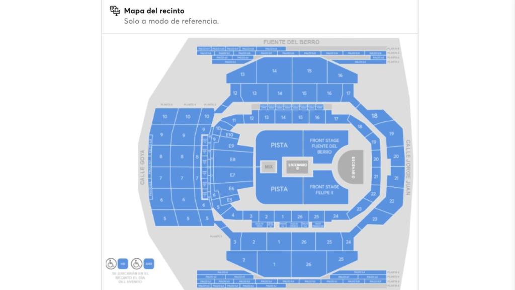 Recinto Movistar Arena.