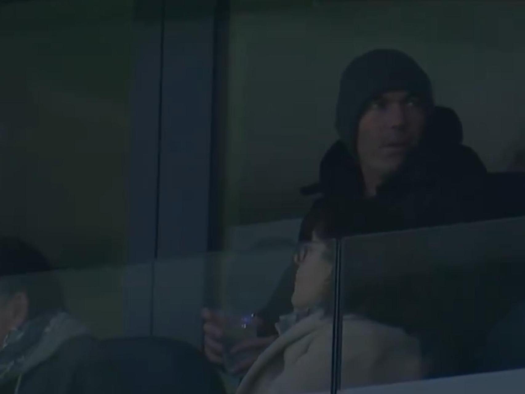 Zidane, presente en el Santiago Bernabéu durante el Real Madrid - Manchester City
