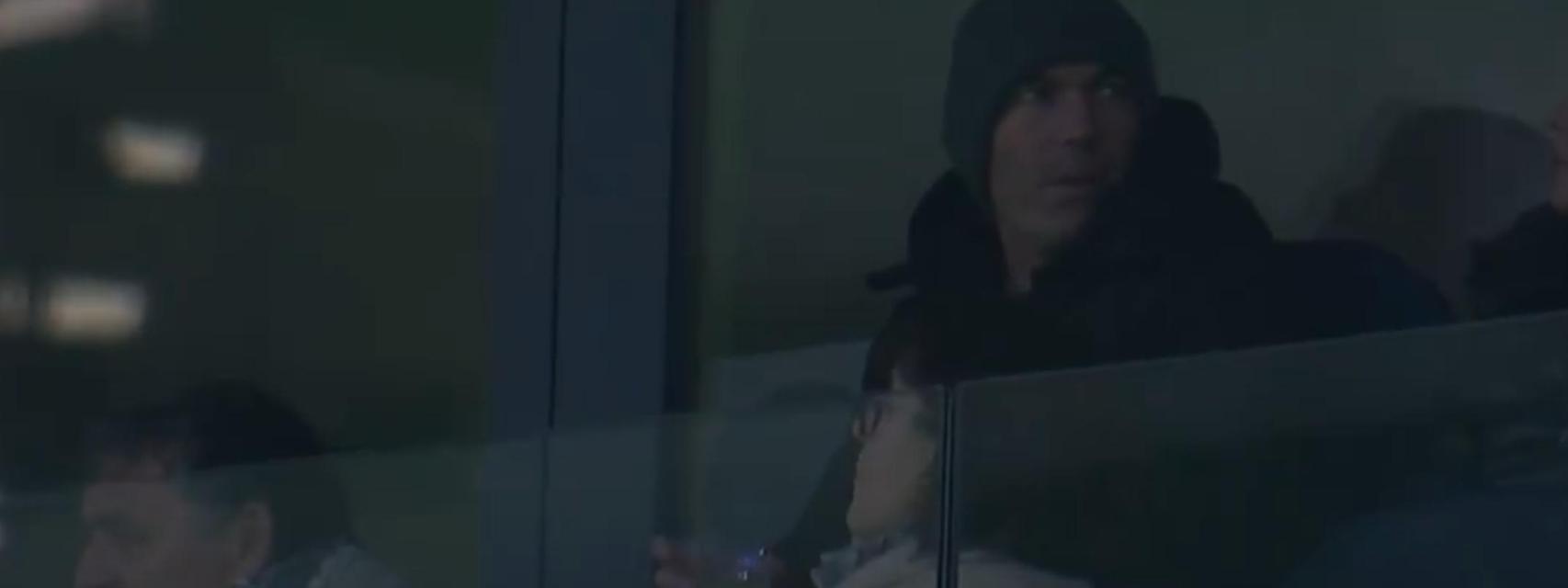 Zidane, presente en el Santiago Bernabéu durante el Real Madrid - Manchester City