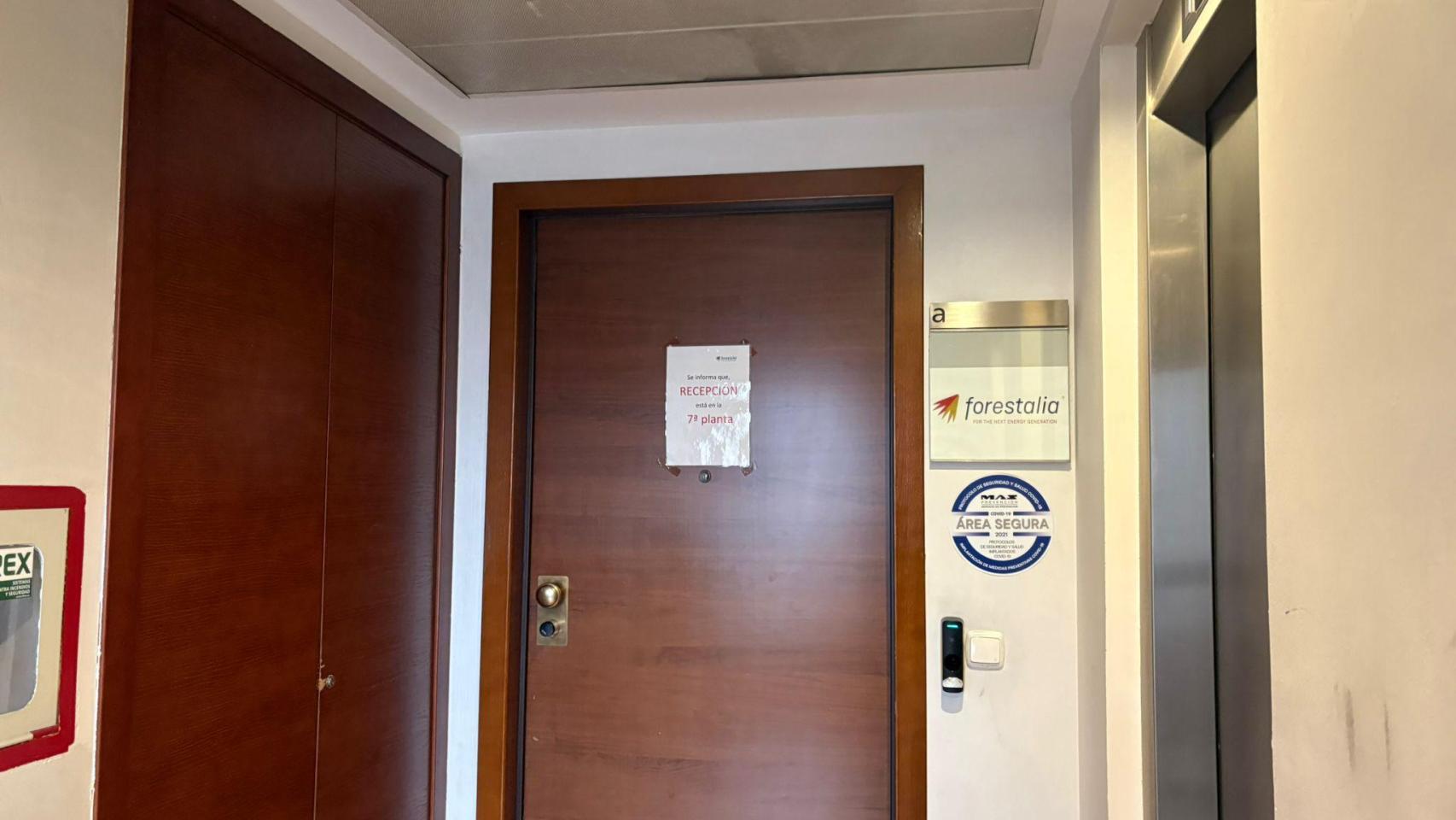 La sede de Forestalia, este jueves.