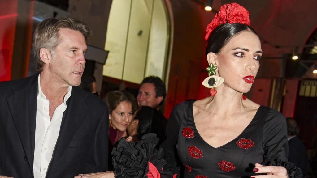 Adriana y Manuel Filiberto en un acto público.