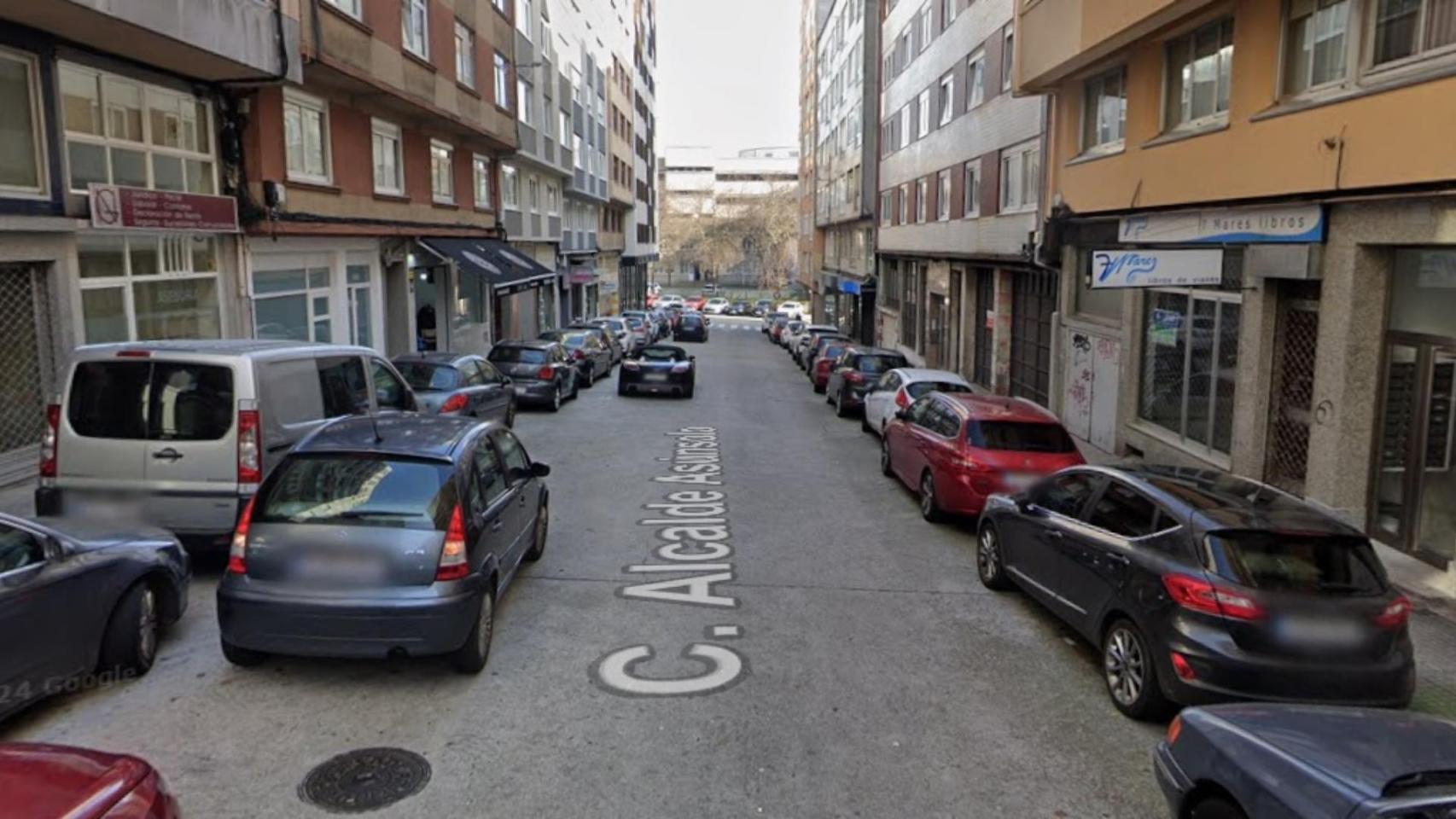 La calle Alcalde Asunsolo de A Coruña.