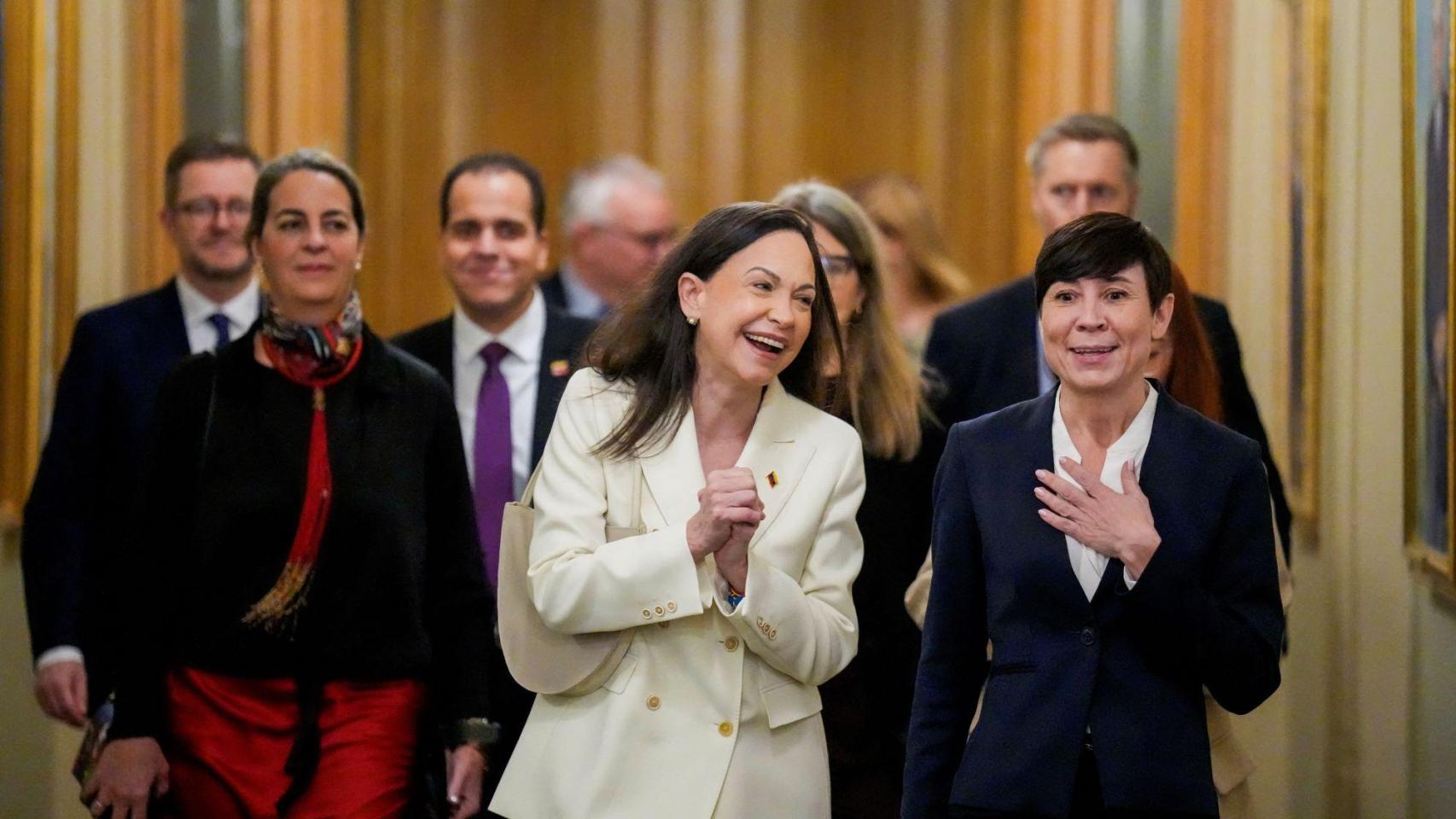 María Corina Machado en Oslo.