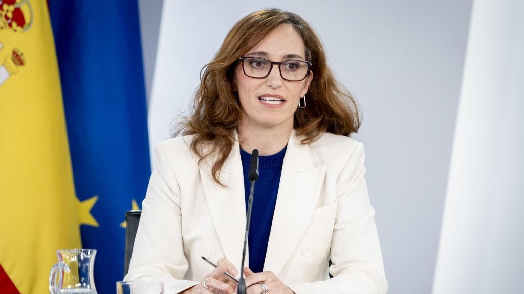 Mónica García, ministra de Sanidad, en el pasado Consejo de Ministros.