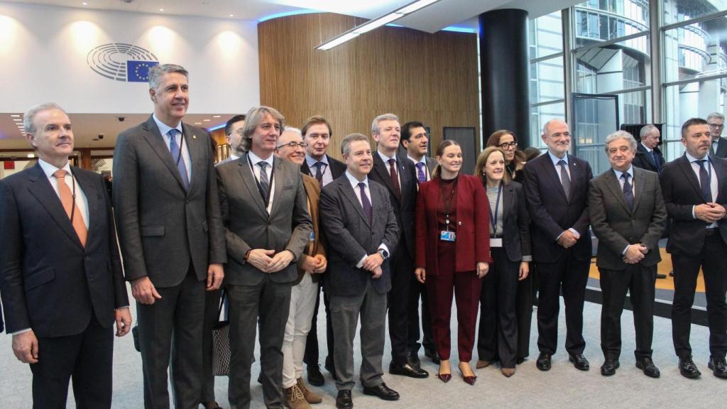 Page junto a la delegación española en el Comité de las Regiones.
