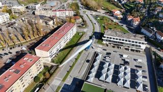 Palas eólicas del mayor parque eólico de Portugal.