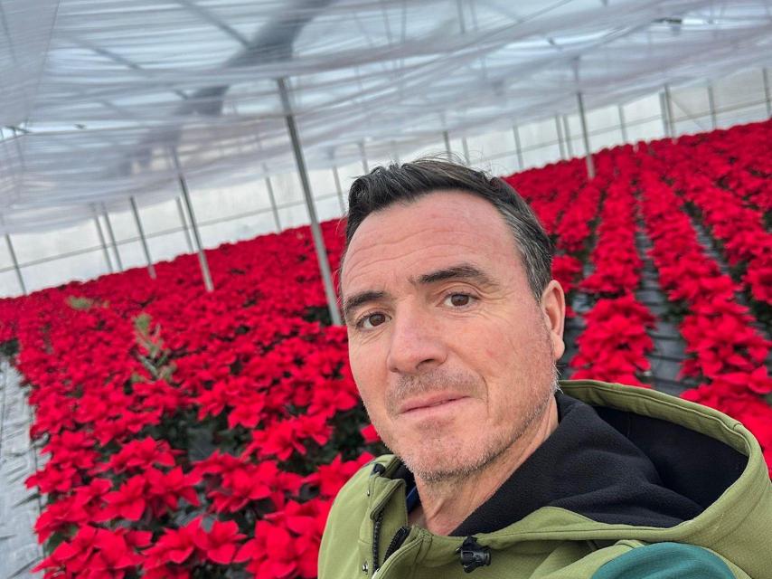 Ángel en su vivero.