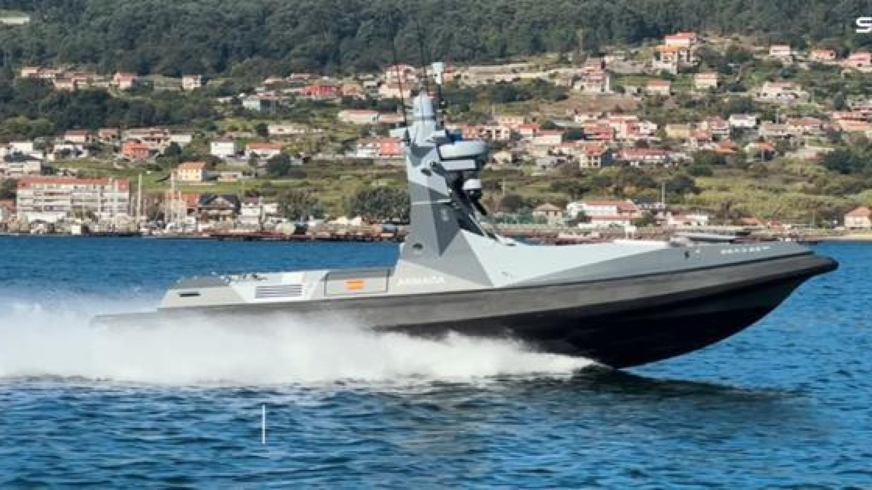 Sead 23 en una de sus navegaciones en Vigo