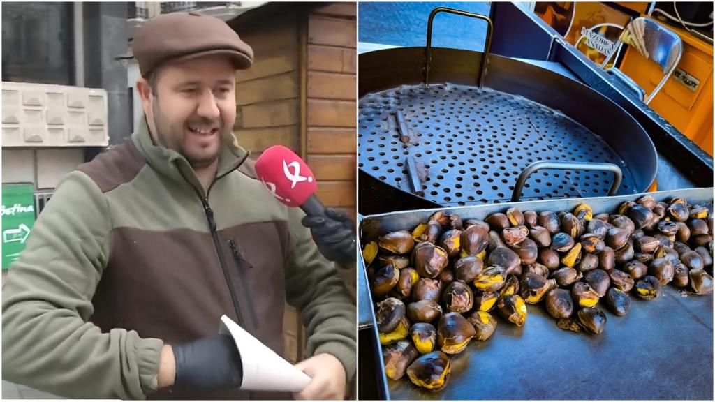 David, castañero en España.