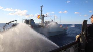 El cazaminas 'Sella' de la Armada