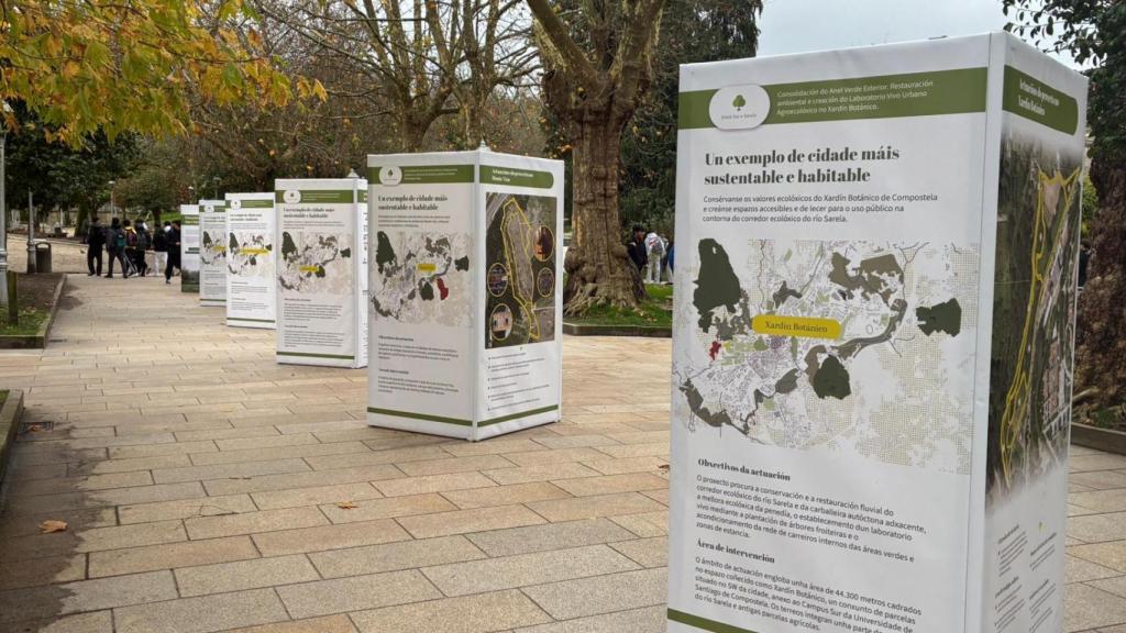 La Alameda de Santiago acoge una exposición sobre el proyecto 'Entre Sar e Sarela'