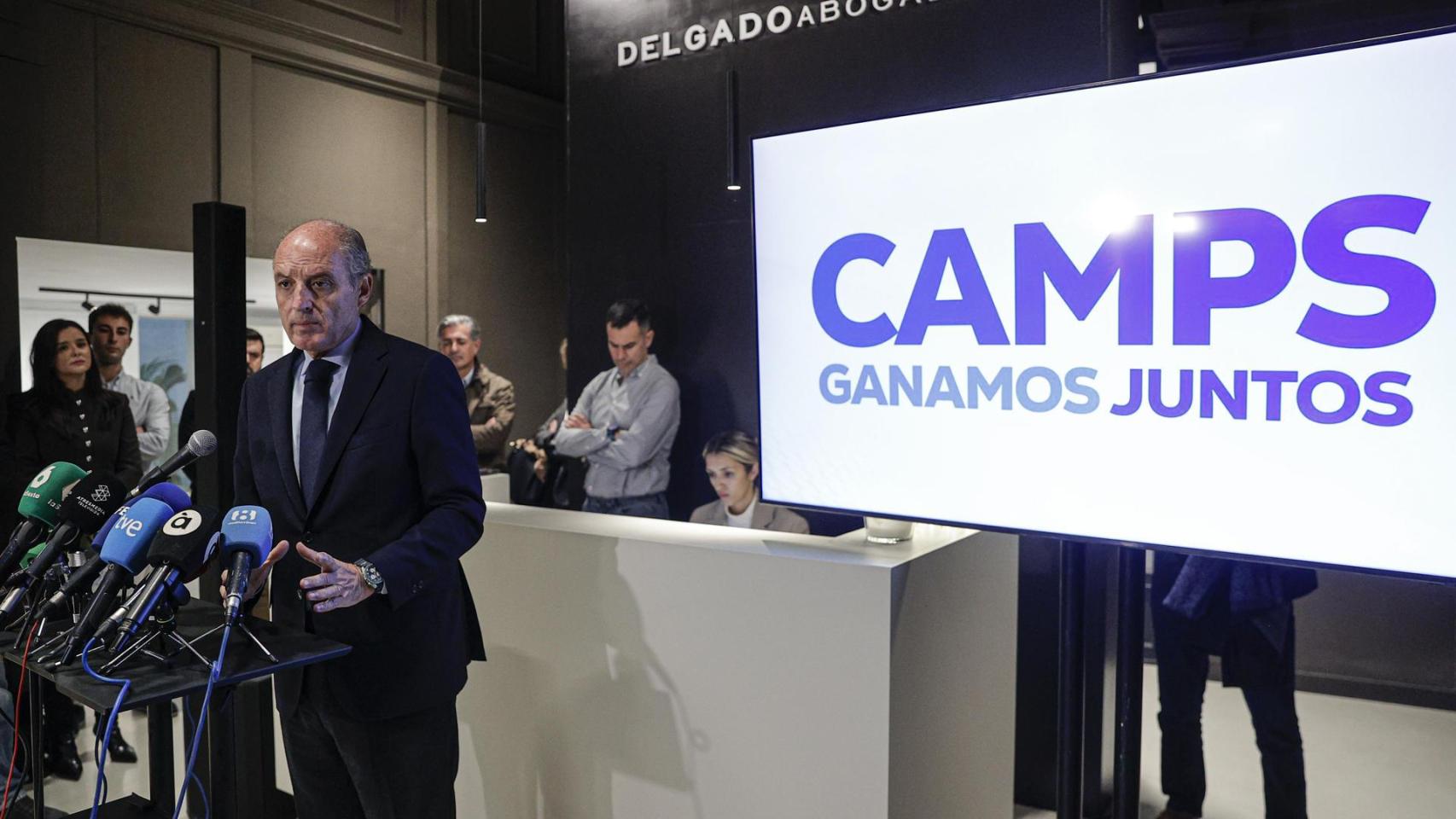 Camps en la presentación de este jueves. Manu Bruque / Efe