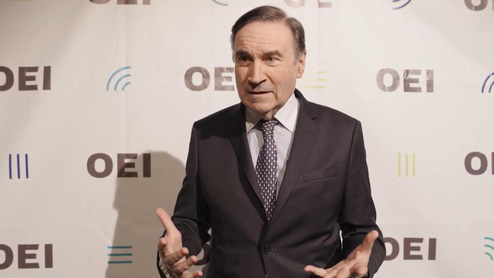 Pedro J. Ramírez, director de EL ESPAÑOL, asistió a la presentación de 'Imparables' este miércoles, 10 de diciembre, en el Palacio de la Prensa de Madrid.