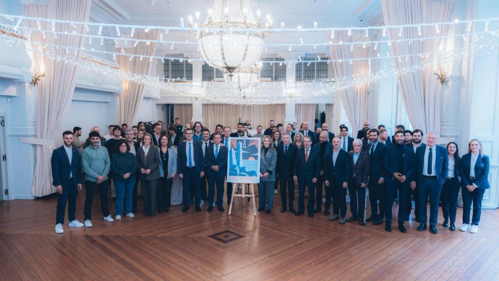 Autoridades y representantes de ambos clubes, Celta y Bolonia