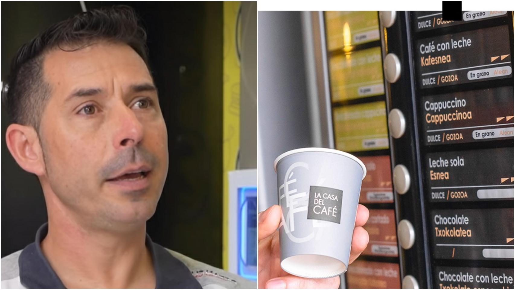 David, el dueño de una empresa de máquinas de café en España.