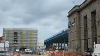 Así avanzan las obras de la nueva estación intermodal de A Coruña